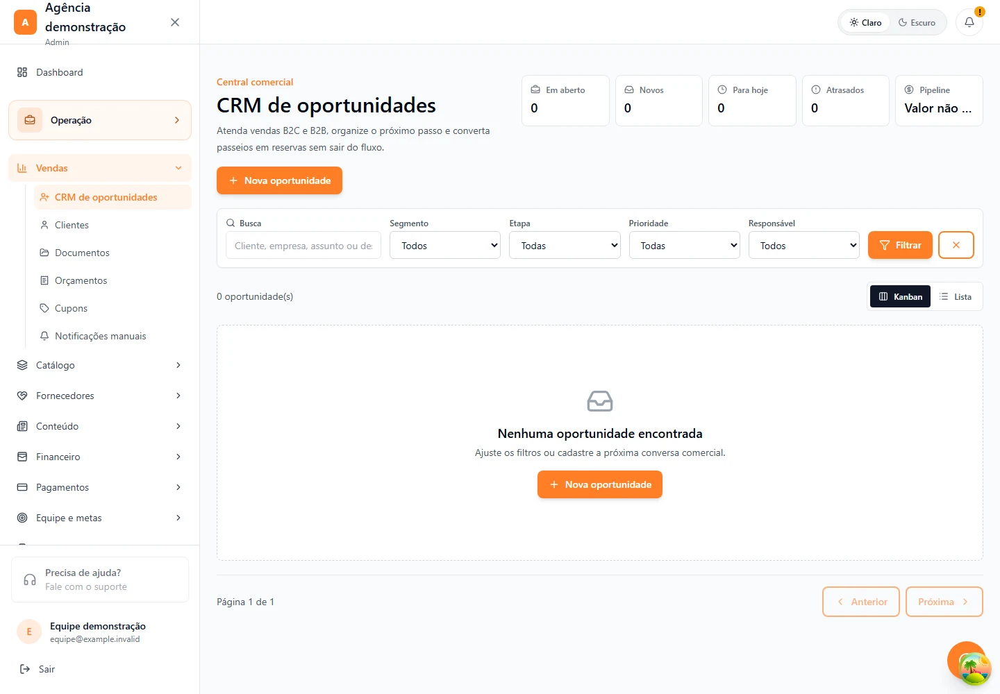 Vendas · CRM